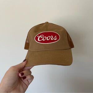 COORS brown snapback hat